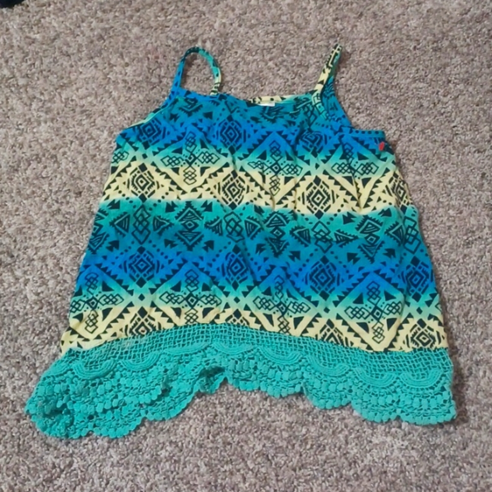 Girls boho tank